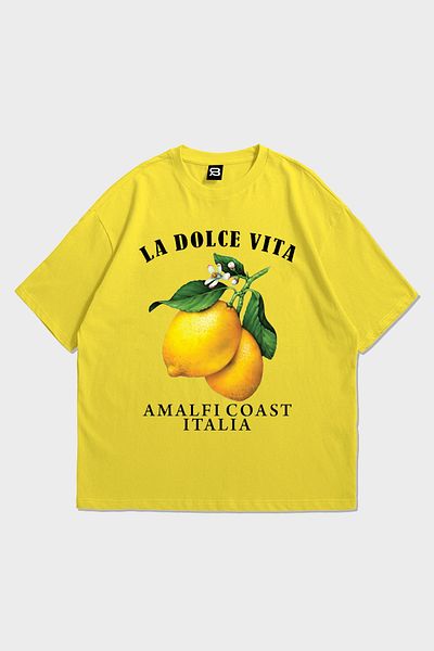 3 ROPE La Dolce Vita Printed Women's Oversize T-Shirt T-Shirt