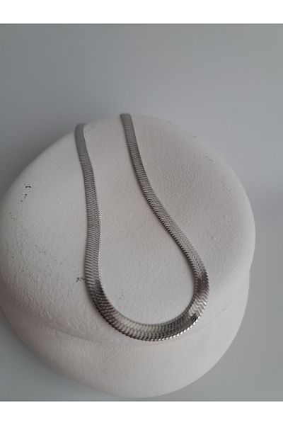 BHR AKSESUAR Silver High Quality Thick Italian Chain Necklace