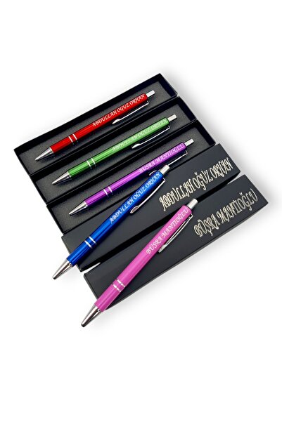 SürLaz Öğretmenler Günü Özel Gün Hediyesi 5'li İsme Özel Tükenmez Kalem İsme ...