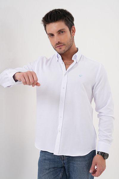 Catto Peak Oxford Cotton Polyester Regular Shirt