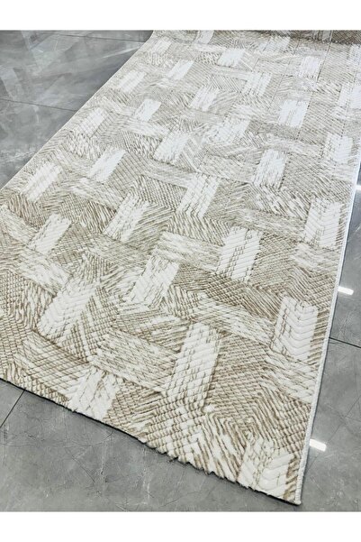 AKSU HALI Aksu Halı Prime Nora Desa Bej Kaymaz Taban Makinede Yıkanabilen Kes...