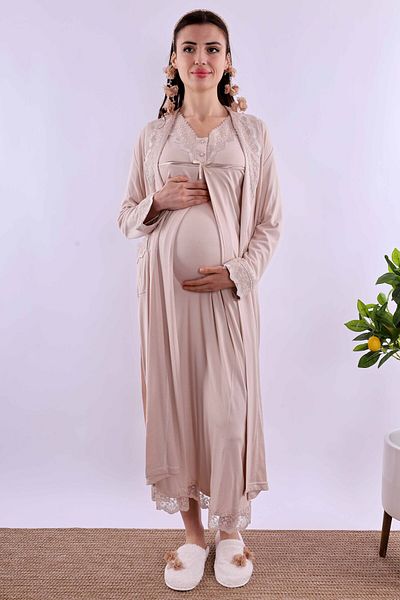 ByLohusa Effortt Brown Pregnant Maternity Set