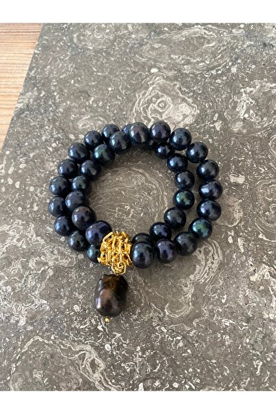Gafy Design Hakiki Siyah İnci Bileklik