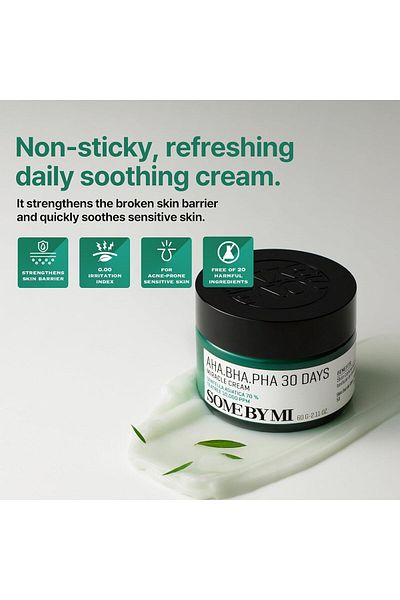 KR Some By Mi AHA BHA PHA 30 Days Miracle Cream | 60ml | Made From Tea