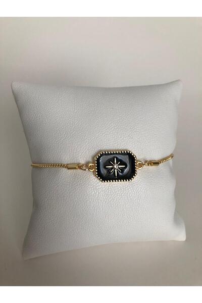 Judas Takı Gold Elevator Plate Pole Star Bracelet
