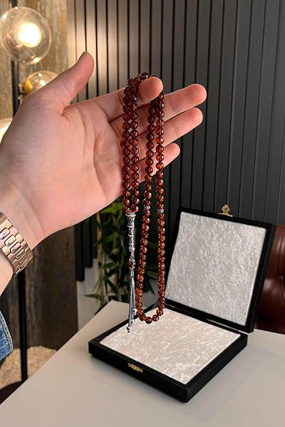 dergah tesbih 99 Prayer Rosary Russian Drop Amber