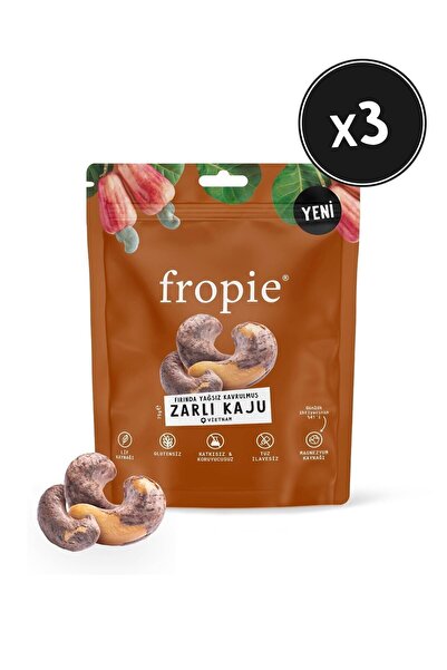 FROPİE Fırında Yağsız Kavrulmuş Zarlı Kaju - 75 g x 3 Adet