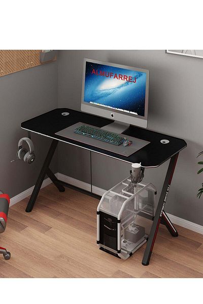 ALMUFARREJ Gaming Desk for Gamers, Computer Desk, and Home Office Desk - 120 × 60 cm