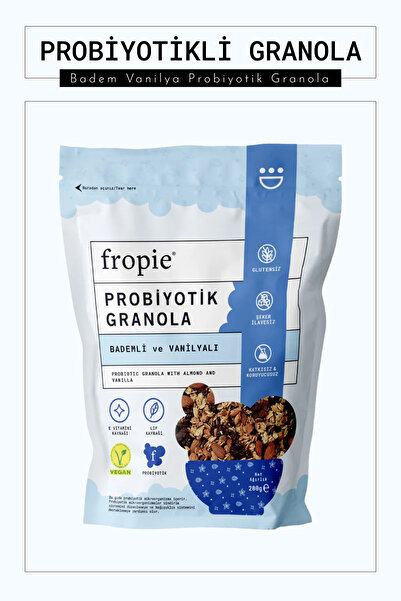 FROPİE Badem Vanilya Probiyotik Granola 200 gr