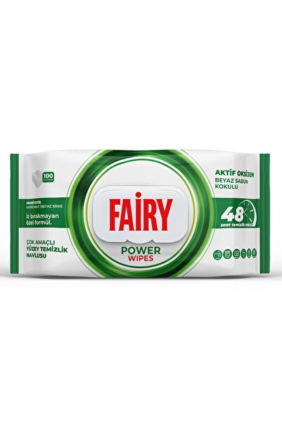 Fairy منشفة تنظيف الأسطح بالصابون الأبيض 100 قطعة 2 قطعة