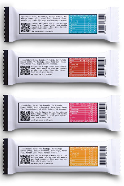 FROPİE Vegan High Protein Bar Tanışma Paketi (4 adet bar)