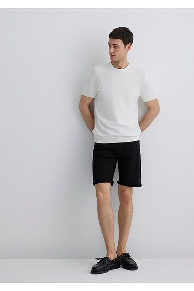 Mavi Czarne spodenki jeansowe Brian Comfort -0418423313