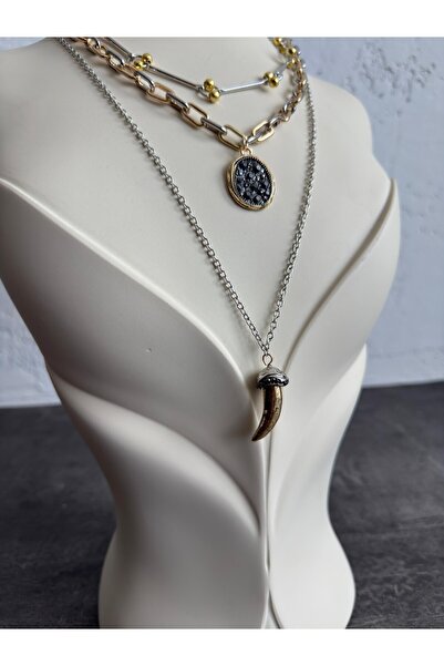 Bettnes Triple Horn Necklace