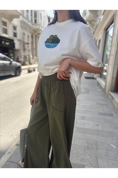 Molly Nelly Women's Linen Summer Loose Trousers