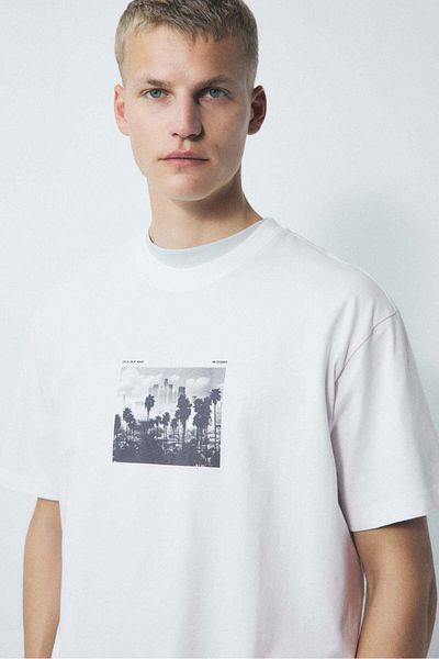 H&M Loose Fit Printed T-shirt