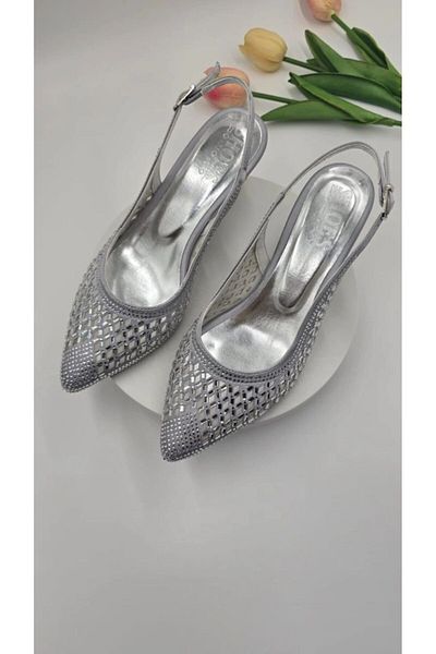 Aylam ayakkabı Aylam Shoes Laser Stone Mesh Heel Evening Dress Shoes Wedding Engagement Shoes
