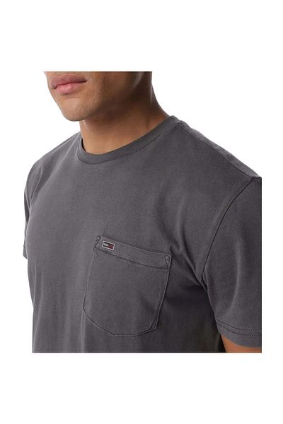 Tommy Jeans Condiție pentru bărbați - Mâneci dreptunghiulare - Design simplu - Guler vertical - Sigle Borduar - Buton Unutmaz