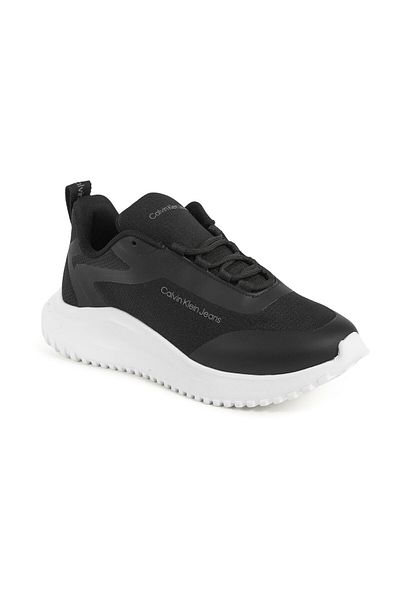 Calvin Klein Γυναικεία μάρκα με λογότυπο με κορδόνια αντιολισθητική σόλα casual μαύρο αθλητικό παπούτσια YW0YW01215-BEH