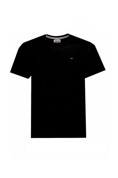 Tommy Jeans Tricou negru pentru bărbați - Dm0dm 04411078   Colectia Model Denim