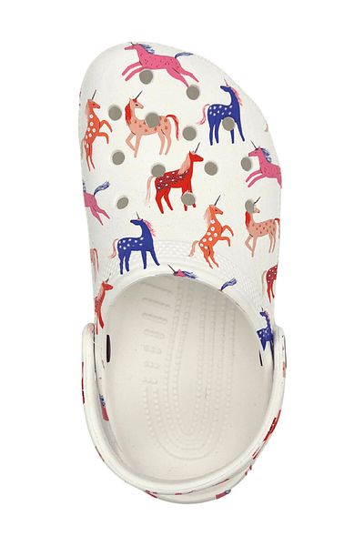 Crocs Kids Crocs Classic Character Print Clog K Παιδικές Λευκές Παντόφλες Clog 209695 -9cd