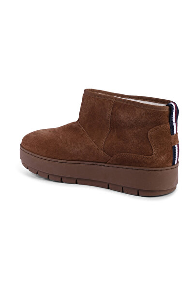 Tommy Hilfiger Γυναικείες Μπότες Suede Brown FW0FW07662GTU