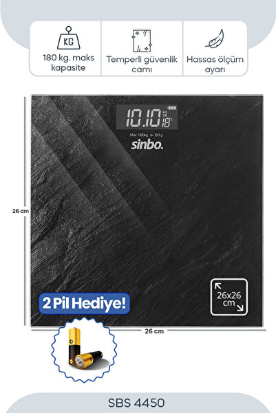 Sinbo Sbs-4450 Banyo Baskülü