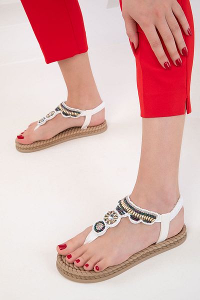 SOHO White Women's Sandals 20593
