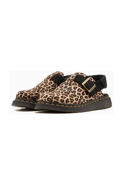 Dr. Martens Jorge Ii Maro deschis+Negru Mini Leopard Spot Hair On+Eh Suede
