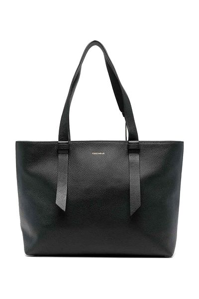 Coccinelle Malory Μαύρη Δερμάτινη Τσάντα Shopper E1R1K 110101001
