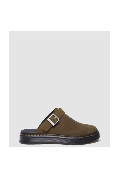 Dr. Martens Brookline Mule Dms Olive Bronx Suede