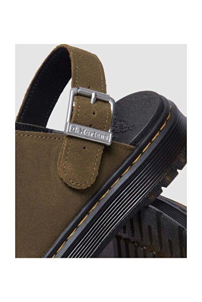 Dr. Martens Brookline Mule Dms Olive Bronx Suede