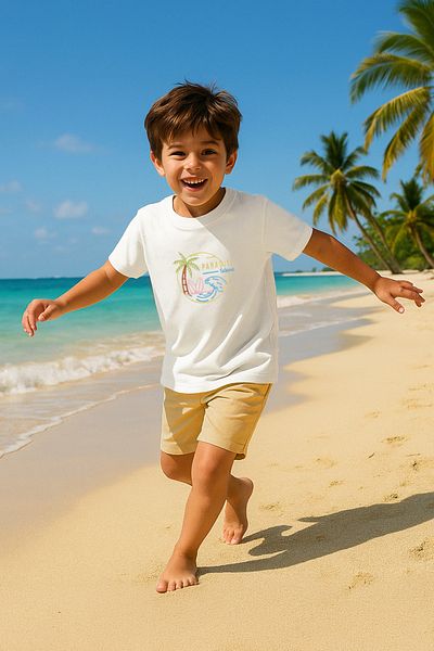 TRENDYOLKIDS Ecru vyšívané / vyšívané pletené tričko Tkdss25Ts00049