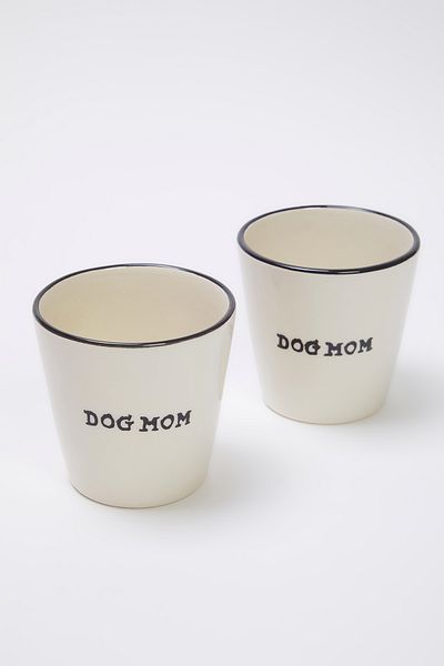 Trendyol Collection Zestaw 2 kubków bezuchwytowych Dog Mom TPHSS25UP00006