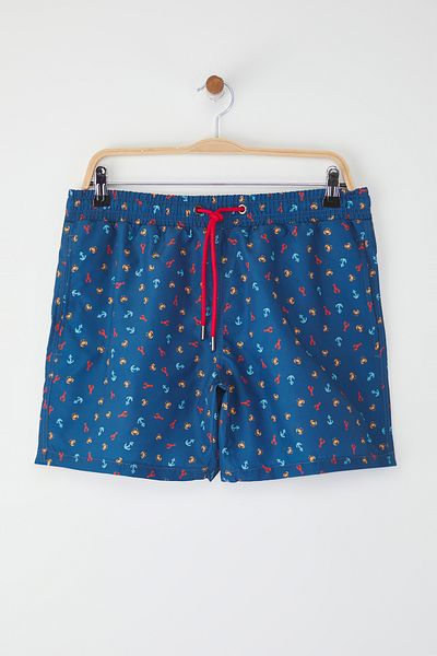 Trendyol Collection Marineblaue Badeshorts – Standard TMNSS25DS00001