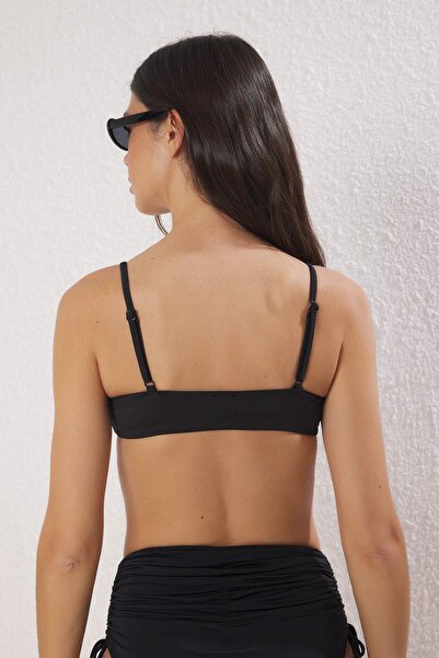 Trendyol Collection Black Bralet Bikini Top Tbess25Bu00069