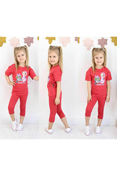 krm kerem bebe Set de vară din bumbac pieptănat cu colanți de imprimare de ca...