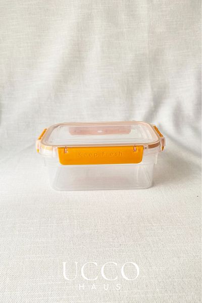 UCCO 3-Piece Lockable Leakproof Storage Container – 375-900-1700 ml with Gasket Microwave and Dishwasher Compatible
