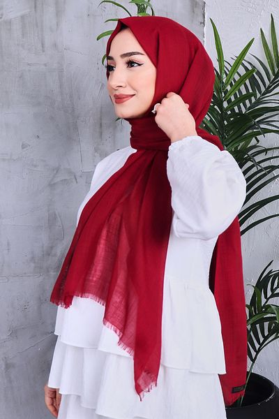 Golden Rose Solid Color Flamed Shawl