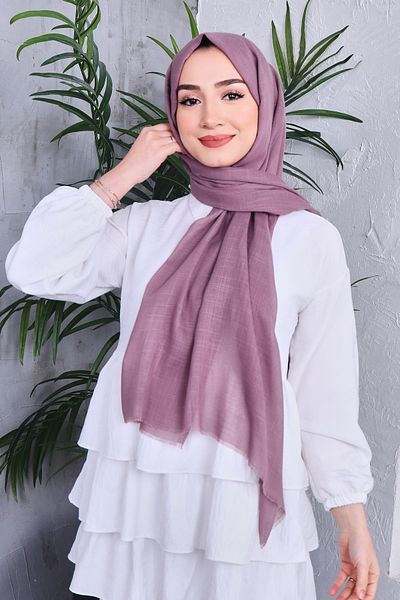 Golden Rose Solid Color Flamed Shawl