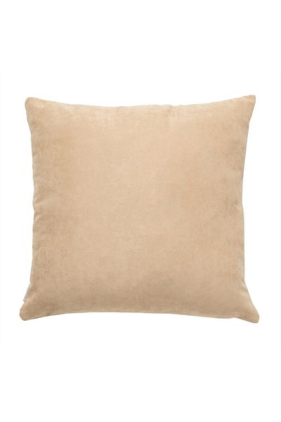Mudo Home AVA Patch Throw Pillow Black Beige 50x50 - Embroidered Comfortable Patched Design