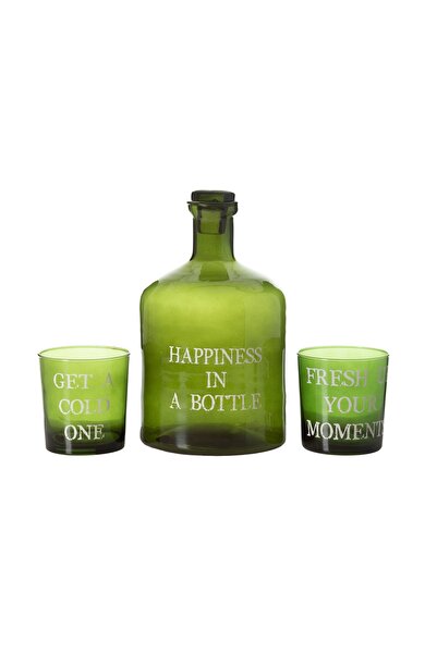 Mudo Home RETRO İÇECEK SETİ - YEŞİL