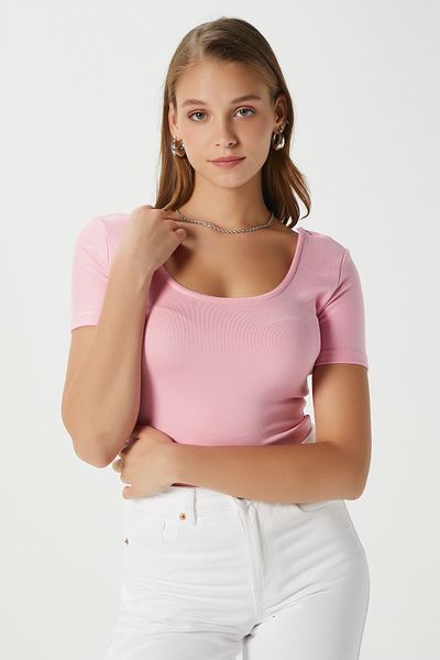 Ritnice Bluză roz Favor Lux Touch Soft Texture pentru femei
