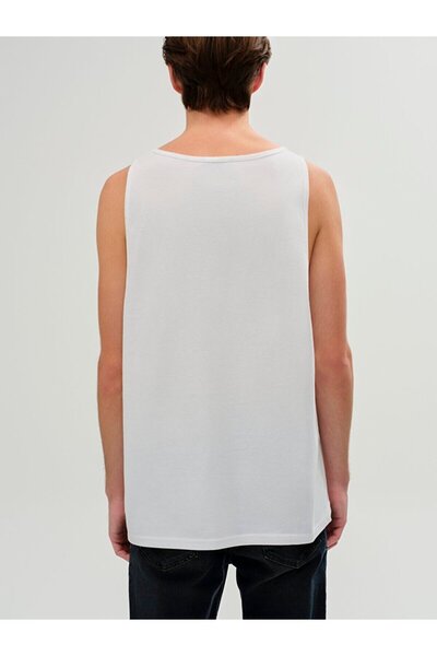 Ltb Tricou alb obișnuit