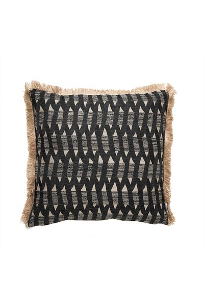 Mudo Home Black AVA Throw Pillow 50x50