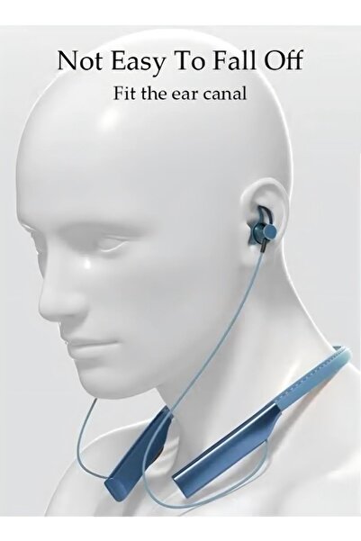 Generic Neckband Bluetooth Headphones, Retractable Earbuds, Noise Cancelling