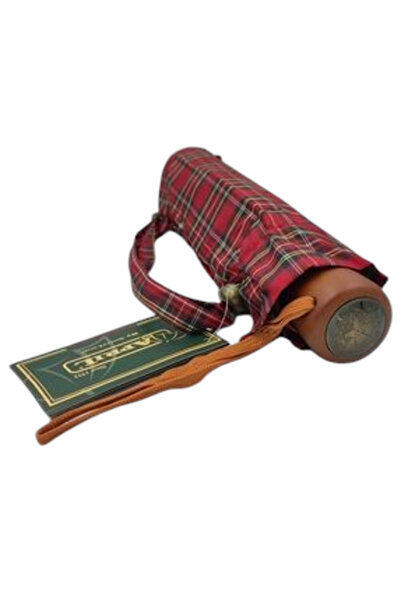 APRİL Otomatik Special Kumaş Ekose 10 Telli Katlanır Şemsiye