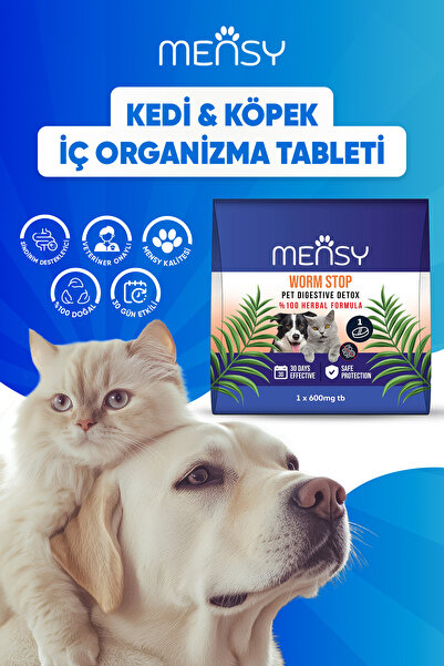 Mensy Kedi Köpek Bitkisel Iç Organizma Tableti