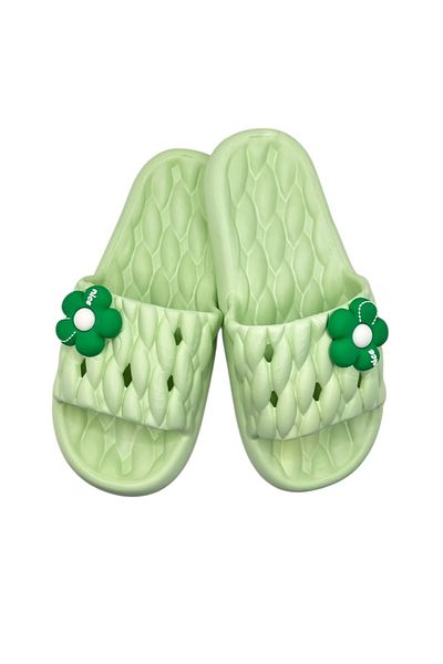 TECOS Women's Beach Slippers, ®, Size 36-37, Green, 24 Centimeters, Ultra Soft and Lightweight