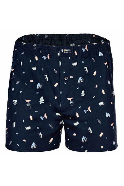 Happy Shorts Herren Web-Boxershorts - American Boxershorts