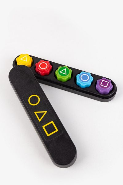 ThinkMaster Set of 3 Squid 2 Gonggi Game Stone Game Set Five Stone Gonggi Toy Squid Game Colored Stone